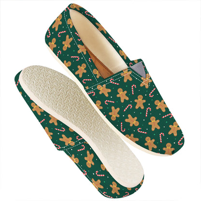 Gingerbread Man Cookies Pattern Print Casual Shoes