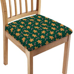 Gingerbread Man Cookies Pattern Print Chair Cushion Cover