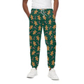 Gingerbread Man Cookies Pattern Print Cotton Sweatpants