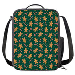 Gingerbread Man Cookies Pattern Print Crossbody Lunch Bag