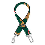 Gingerbread Man Cookies Pattern Print Dog Seat Belt