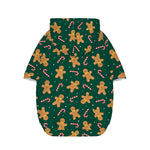 Gingerbread Man Cookies Pattern Print Dog Zip Up Hoodie