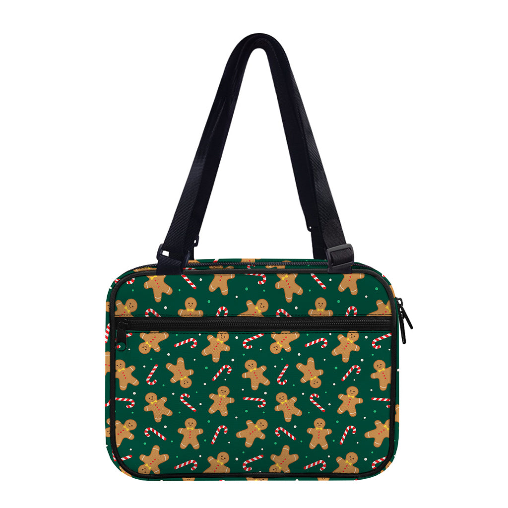 Gingerbread Man Cookies Pattern Print Double Strap Bible Bag