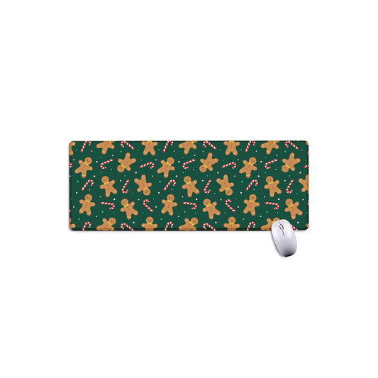 Gingerbread Man Cookies Pattern Print Extended Mouse Pad