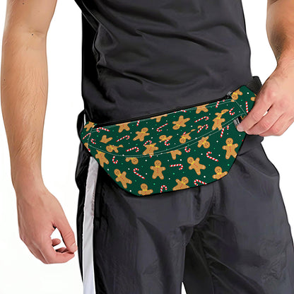 Gingerbread Man Cookies Pattern Print Fanny Pack