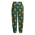 Gingerbread Man Cookies Pattern Print Fleece Lined Knit Pants