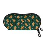 Gingerbread Man Cookies Pattern Print Glasses Case