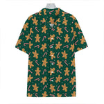 Gingerbread Man Cookies Pattern Print Hawaiian Shirt