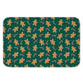 Gingerbread Man Cookies Pattern Print Indoor Door Mat