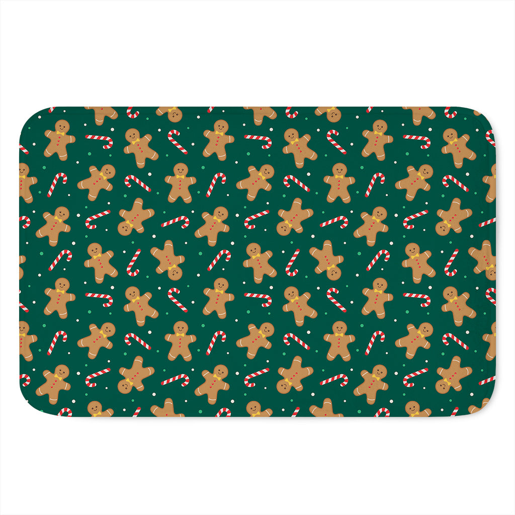 Gingerbread Man Cookies Pattern Print Indoor Door Mat