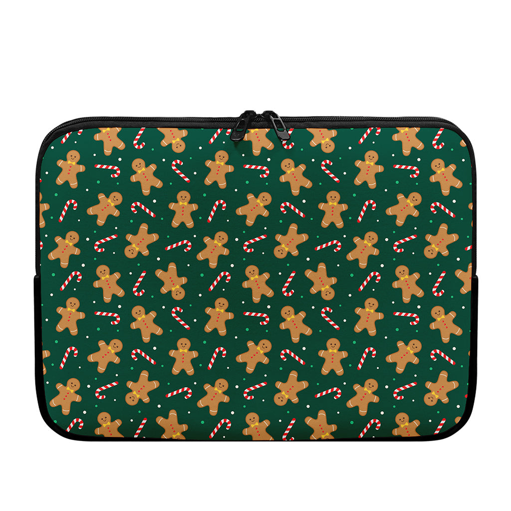 Gingerbread Man Cookies Pattern Print Laptop Sleeve
