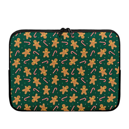 Gingerbread Man Cookies Pattern Print Laptop Sleeve