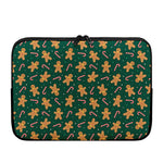 Gingerbread Man Cookies Pattern Print Laptop Sleeve
