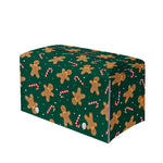 Gingerbread Man Cookies Pattern Print Leather Tissue Box Cover