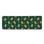 Gingerbread Man Cookies Pattern Print Long Kitchen Mat
