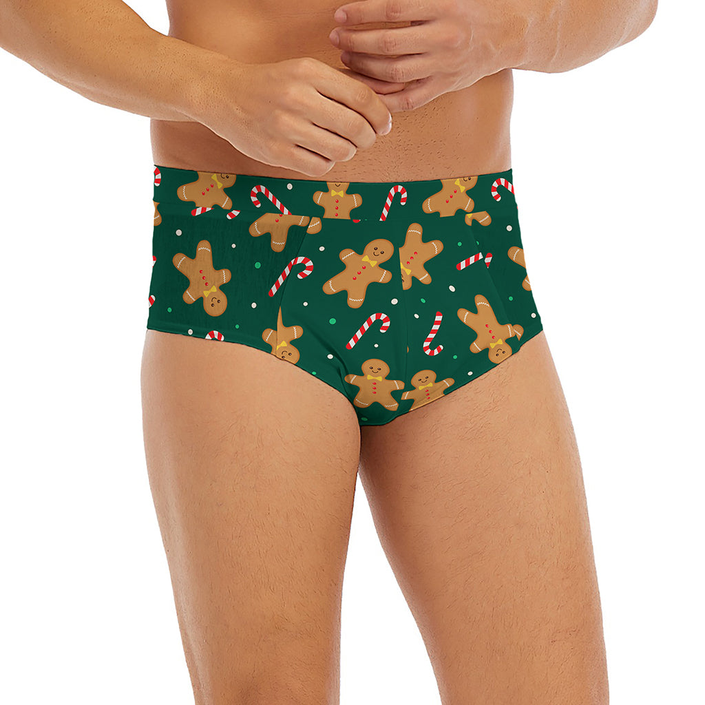 Gingerbread Man Cookies Pattern Print Men's Briefs