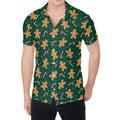 Gingerbread Man Cookies Pattern Print Men's Shirt