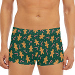 Gingerbread Man Cookies Pattern Print Men's Short Boxer Briefs