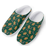 Gingerbread Man Cookies Pattern Print Mesh Casual Shoes