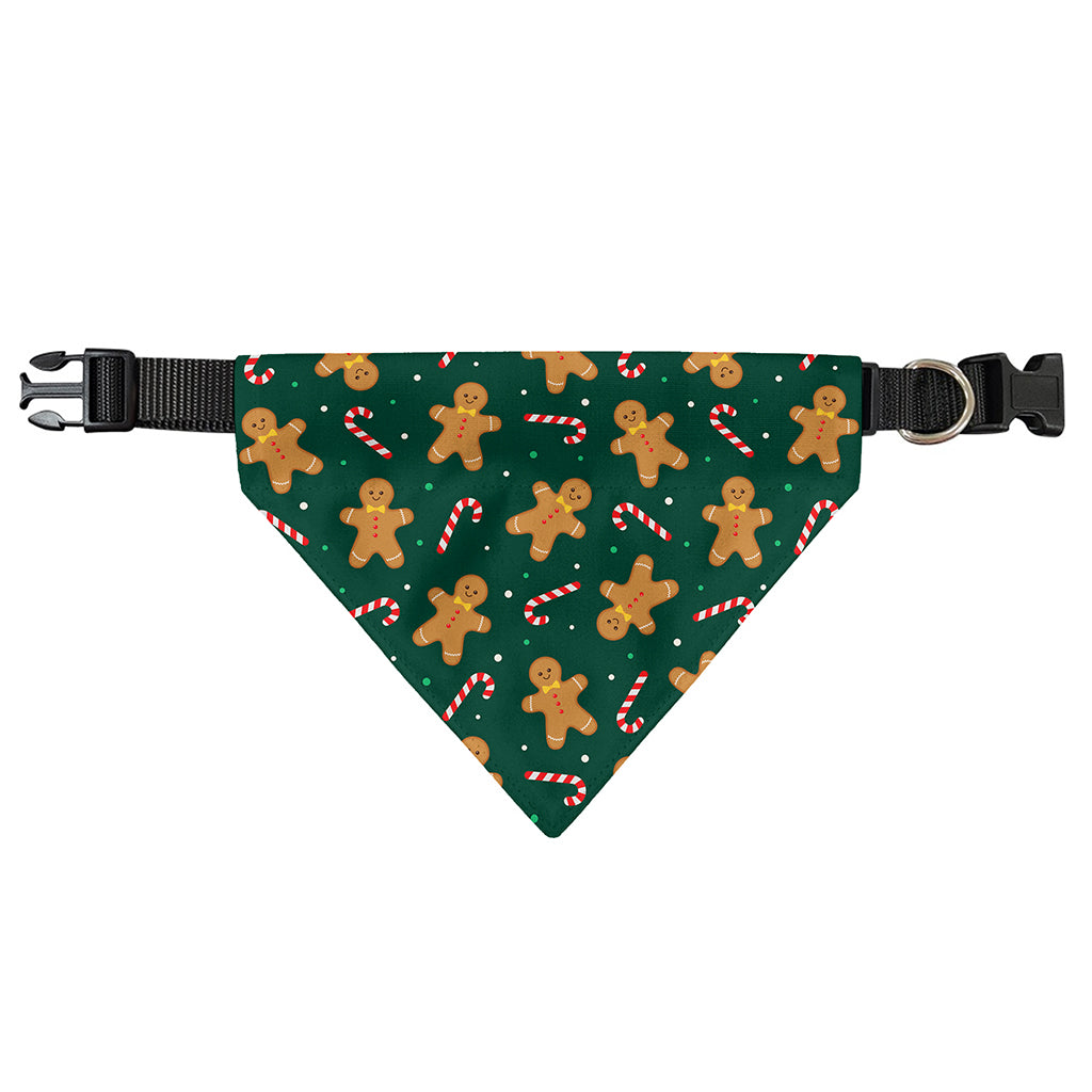 Gingerbread Man Cookies Pattern Print Over The Collar Dog Bandana