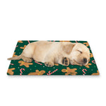 Gingerbread Man Cookies Pattern Print Pet Cooling Mat Cover