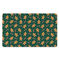 Gingerbread Man Cookies Pattern Print Polyester Doormat