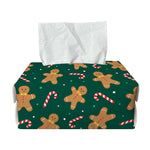 Gingerbread Man Cookies Pattern Print Rectangle Tissue Box Cover