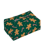 Gingerbread Man Cookies Pattern Print Rectangle Tissue Box Cover