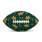Gingerbread Man Cookies Pattern Print Rugby Ball