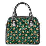 Gingerbread Man Cookies Pattern Print Shoulder Handbag