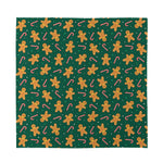 Gingerbread Man Cookies Pattern Print Silk Bandana