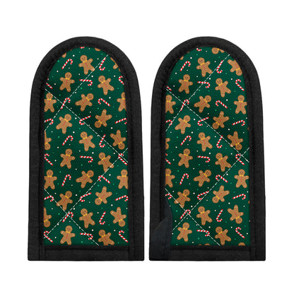Gingerbread Man Cookies Pattern Print Skillet Handle Cover