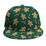 Gingerbread Man Cookies Pattern Print Snapback Cap