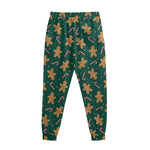 Gingerbread Man Cookies Pattern Print Sweatpants