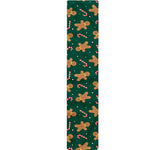 Gingerbread Man Cookies Pattern Print Table Runner