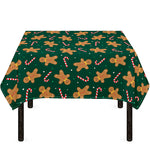 Gingerbread Man Cookies Pattern Print Tablecloth