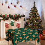 Gingerbread Man Cookies Pattern Print Tablecloth