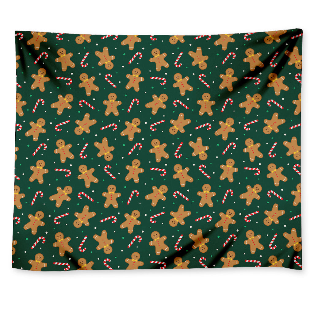 Gingerbread Man Cookies Pattern Print Tapestry