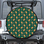 Gingerbread Man Cookies Pattern Print Tire Cover