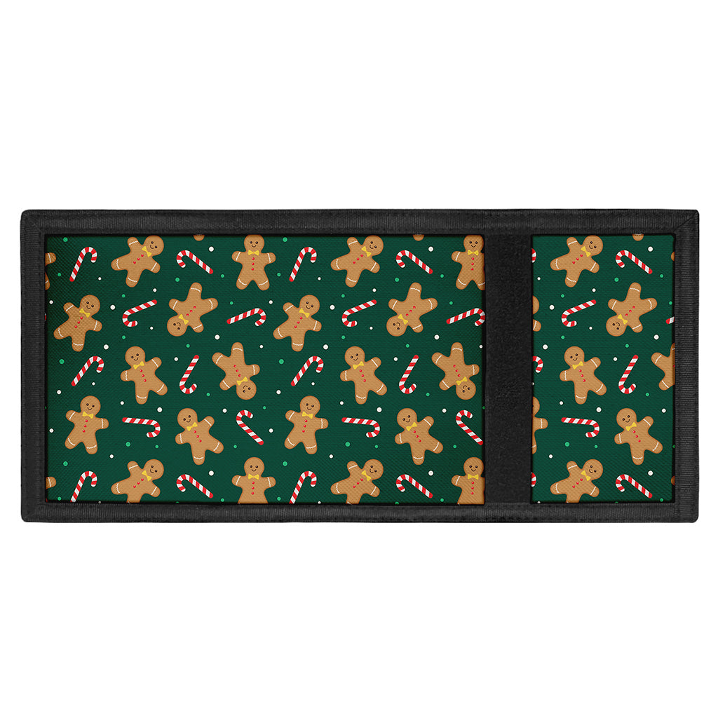 Gingerbread Man Cookies Pattern Print Trifold Wallet