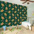 Gingerbread Man Cookies Pattern Print Wall Sticker
