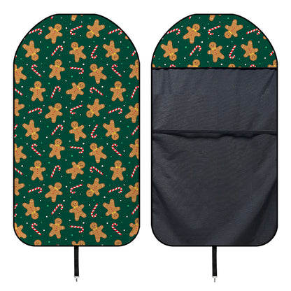 Gingerbread Man Cookies Pattern Print Waterproof Car Seat Cover