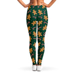 Gingerbread Man Cookies Pattern Print Women's Leggings