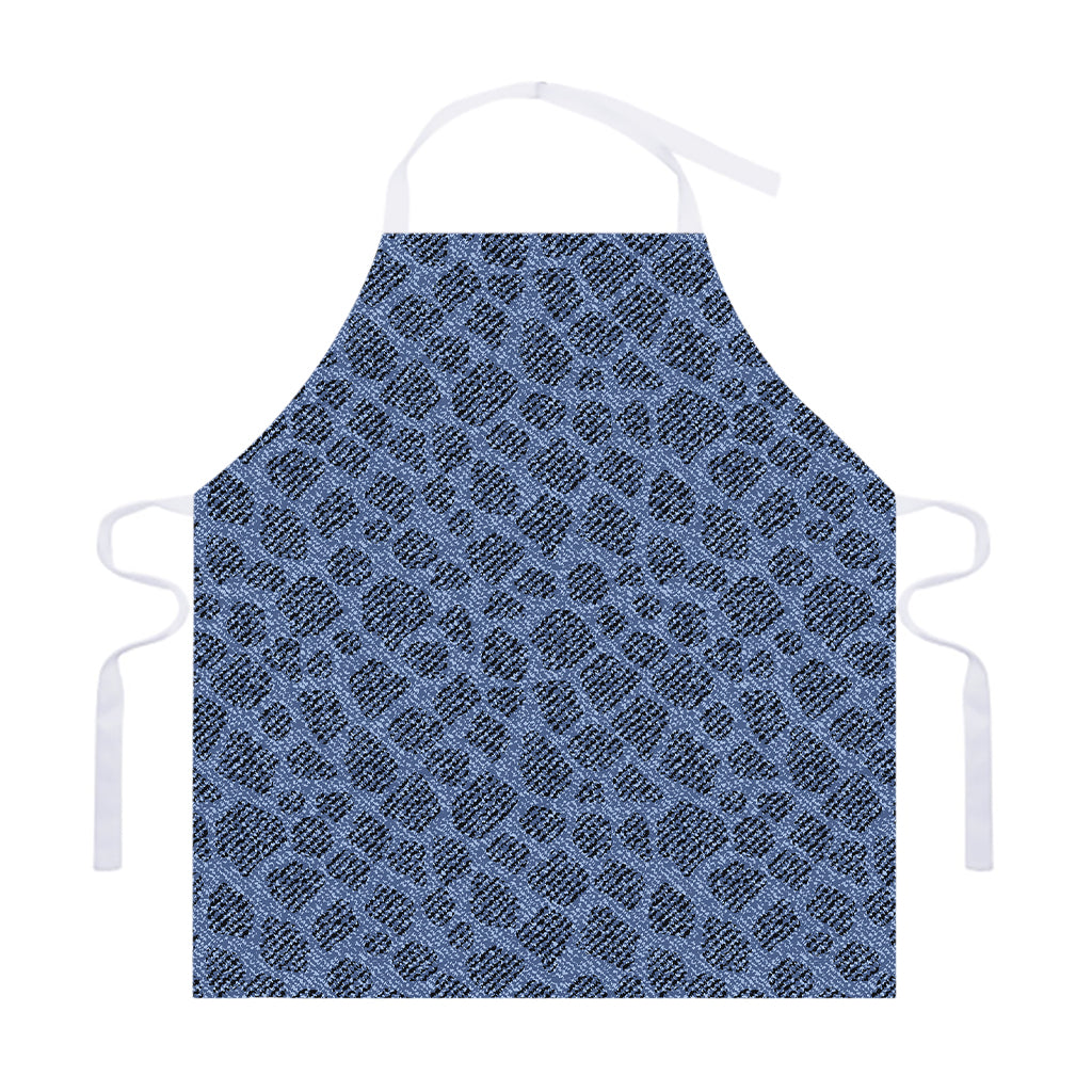 Giraffe Denim Jeans Pattern Print Adjustable Apron