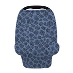 Giraffe Denim Jeans Pattern Print Baby Seat Cover