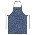 Giraffe Denim Jeans Pattern Print Bib Apron With Pocket
