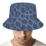 Giraffe Denim Jeans Pattern Print Bucket Hat