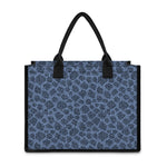 Giraffe Denim Jeans Pattern Print Canvas Tote Bag