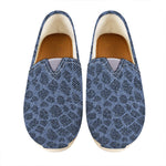 Giraffe Denim Jeans Pattern Print Casual Shoes