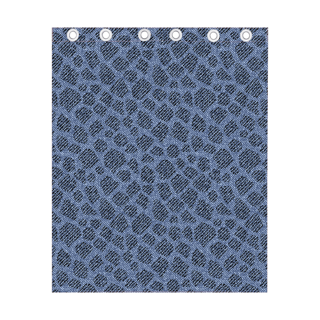 Giraffe Denim Jeans Pattern Print Curtain